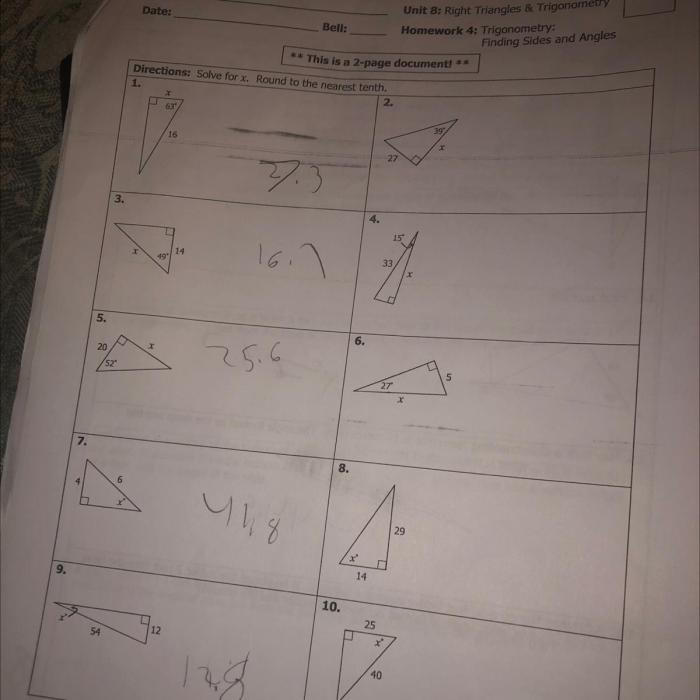 Unit 8: right triangles & trigonometry