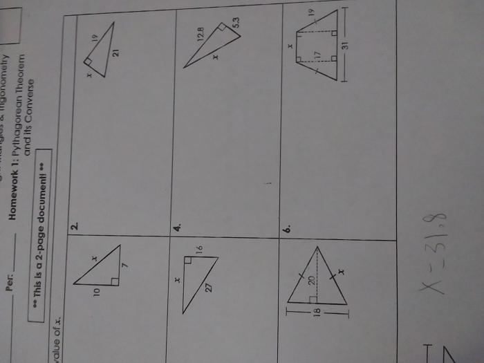 Trigonometry unit right triangles homework sides finding angles answer answers solved date name transcribed problem text been show has questions