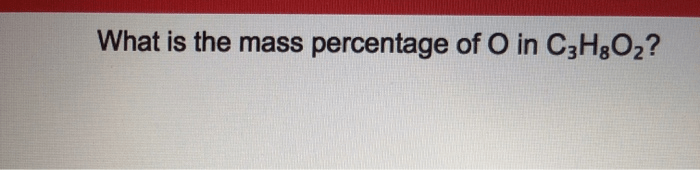 Mass percent compound element find example